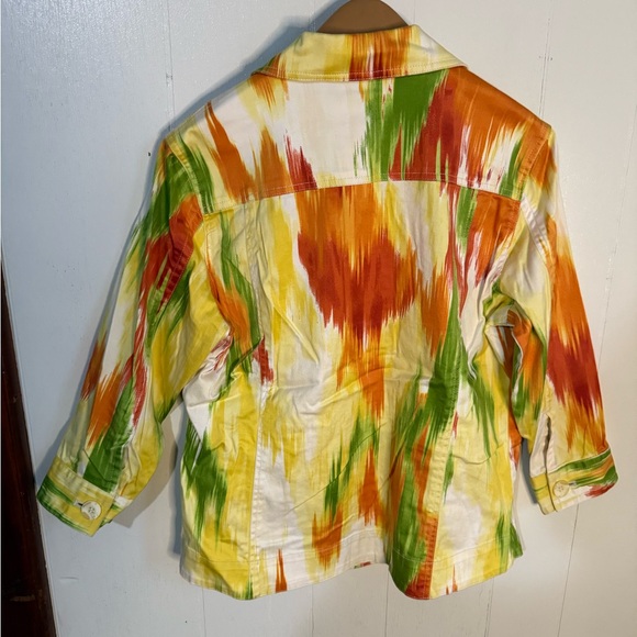 Chico's Multicolor Patterned Jacket - Picture 3 of 3
